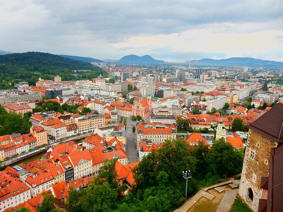 Vista de Ljubljana desde el castillo